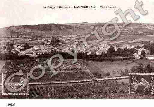 Ville de LAGNIEU, carte postale ancienne