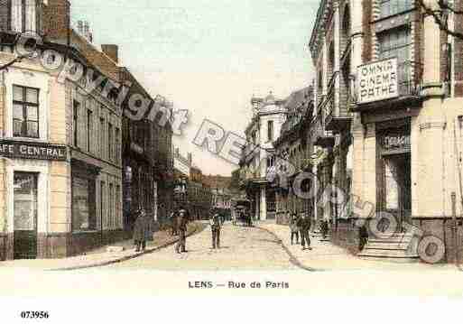 Ville de LENS, carte postale ancienne