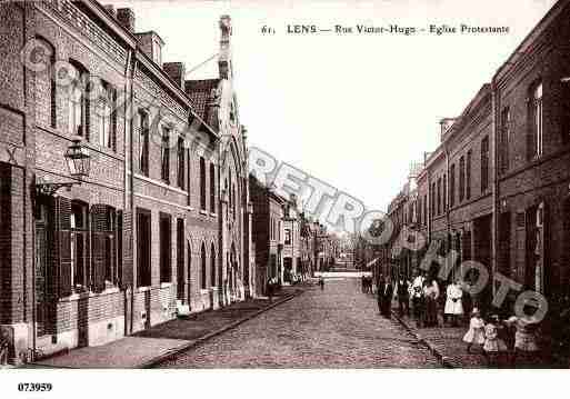 Ville de LENS, carte postale ancienne