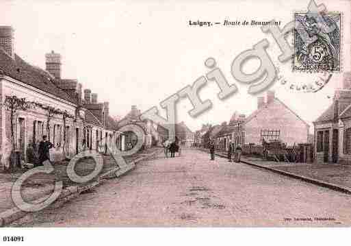 Ville de LUIGNY, carte postale ancienne