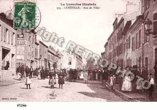 Ville de LUNEVILLE, carte postale ancienne