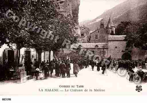 Ville de MALENE(LA), carte postale ancienne