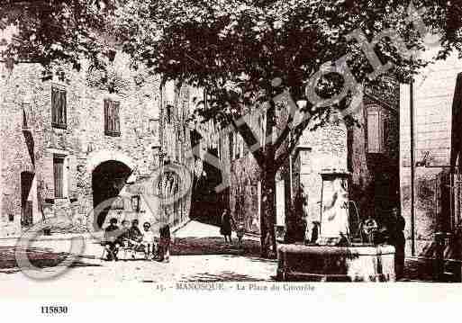 Ville de MANOSQUE, carte postale ancienne