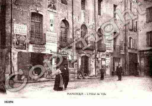 Ville de MANOSQUE, carte postale ancienne