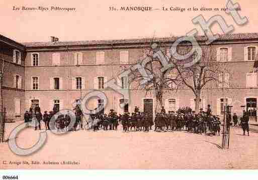 Ville de MANOSQUE, carte postale ancienne