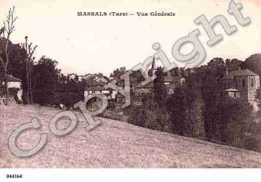 Ville de MASSALS, carte postale ancienne