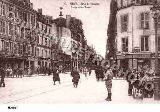 Ville de METZ, carte postale ancienne