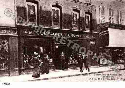 Ville de METZ, carte postale ancienne