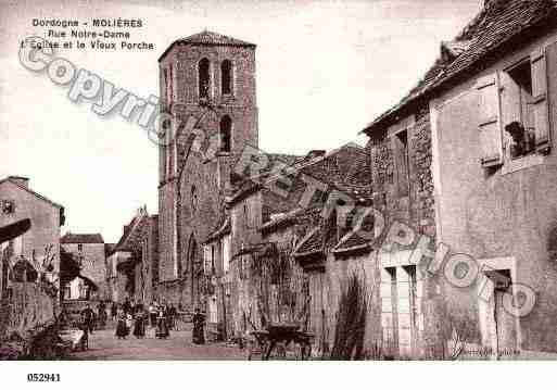 Ville de MOLIERES, carte postale ancienne