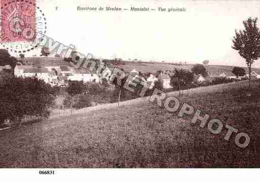 Ville de MONTALLETLEBOIS, carte postale ancienne