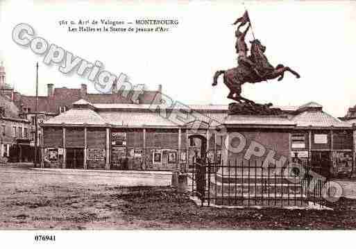 Ville de MONTEBOURG, carte postale ancienne