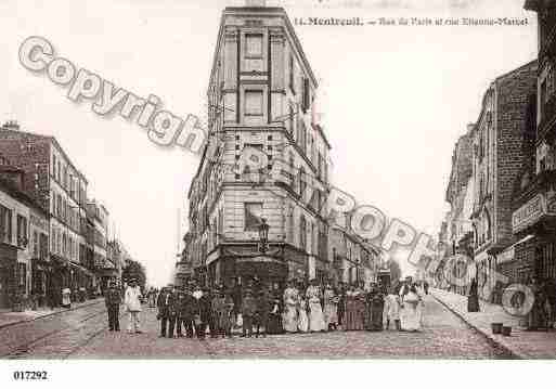Ville de MONTREUIL, carte postale ancienne Ville de MONTREUIL, carte postale ancienne