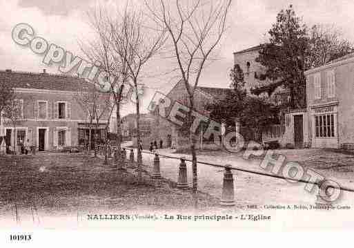 Ville de NALLIERS, carte postale ancienne