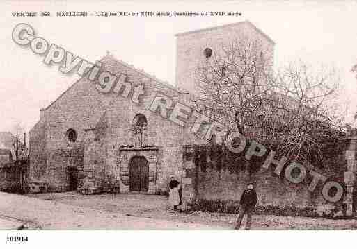 Ville de NALLIERS, carte postale ancienne