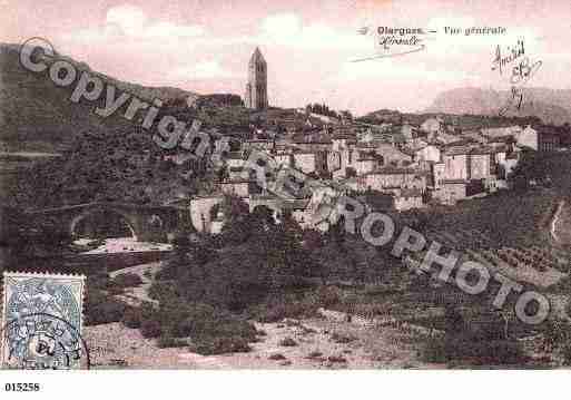 Ville de OLARGUES, carte postale ancienne