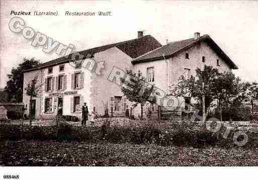 Ville de PUZIEUX, carte postale ancienne