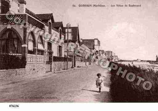 Ville de QUIBERON, carte postale ancienne