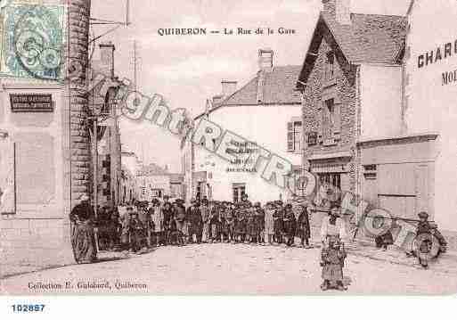 Ville de QUIBERON, carte postale ancienne