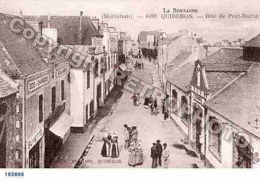 Ville de QUIBERON, carte postale ancienne