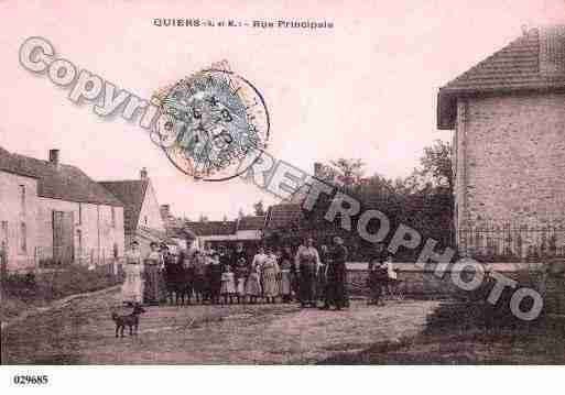 Ville de QUIERS, carte postale ancienne