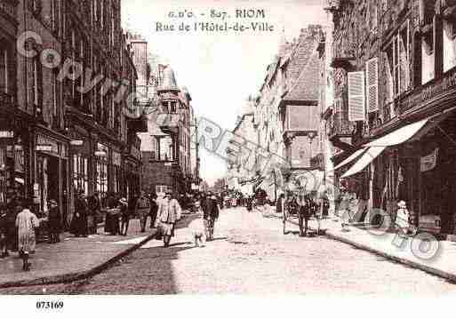 Ville de RIOM, carte postale ancienne