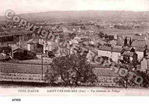 Ville de SAINTCYRSURMER, carte postale ancienne
