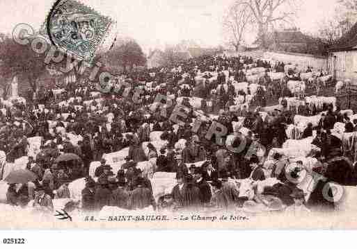 Ville de SAINTSAULGE, carte postale ancienne