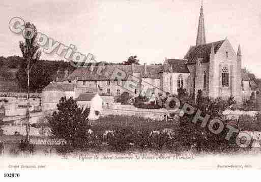 Ville de SAINTSAUVEUR, carte postale ancienne