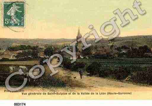 Ville de SAINTSULPICESURLEZE, carte postale ancienne