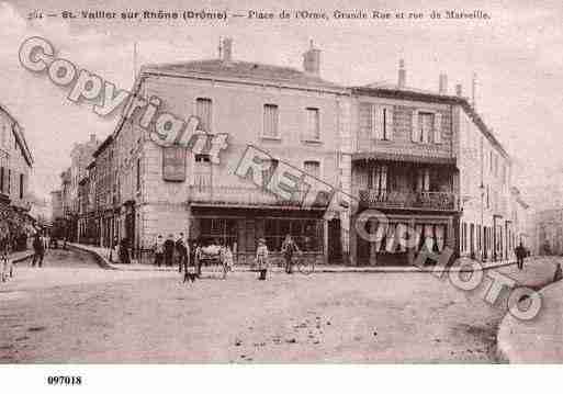 Ville de SAINTVALLIER, carte postale ancienne