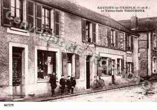 Ville de SAVIGNYLETEMPLE, carte postale ancienne