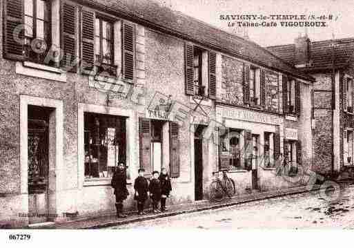 Ville de SAVIGNYLETEMPLE, carte postale ancienne