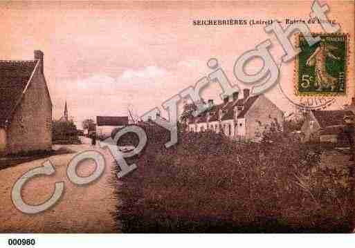 Ville de SEICHEBRIERES, carte postale ancienne