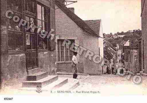 Ville de SERGINES, carte postale ancienne