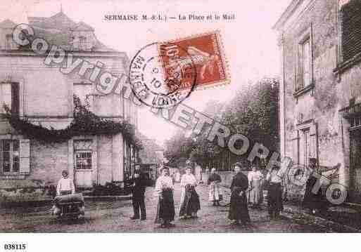 Ville de SERMAISE, carte postale ancienne Ville de SERMAISE, carte postale ancienne