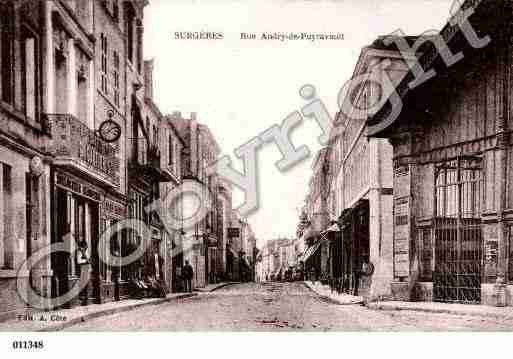 Ville de SURGERES, carte postale ancienne