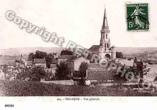 Ville de TEILHEDE, carte postale ancienne