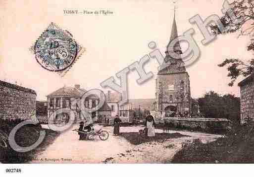 Ville de TOSNY, carte postale ancienne