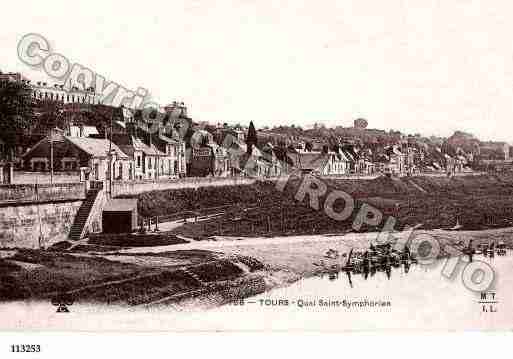 Ville de TOURS, carte postale ancienne