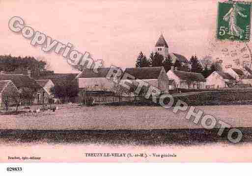 Ville de TREUZYLEVELAY, carte postale ancienne