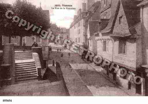 Ville de VANNES, carte postale ancienne