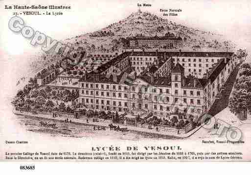 Ville de VESOUL, carte postale ancienne
