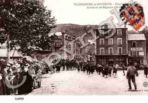 Ville de VILLEFRANCHEDEROUERGUE, carte postale ancienne