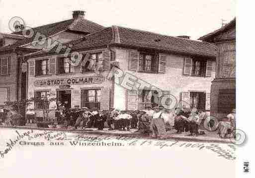 Ville de WINTZENHEIM, carte postale ancienne