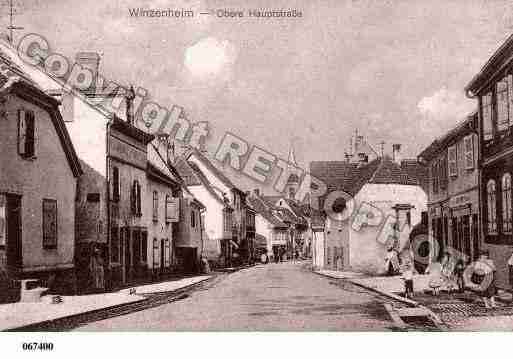 Ville de WINTZENHEIM, carte postale ancienne