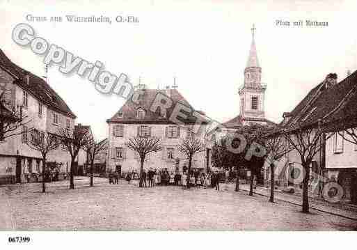 Ville de WINTZENHEIM, carte postale ancienne