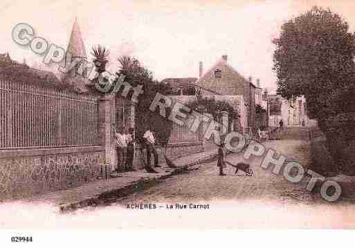 Ville de ACHERES, carte postale ancienne