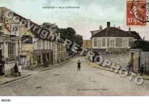 Ville de ACHERES, carte postale ancienne