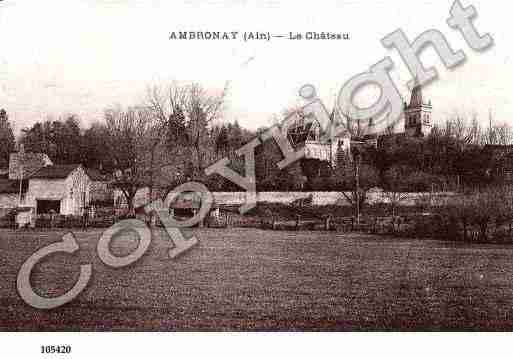 Ville de AMBRONAY, carte postale ancienne