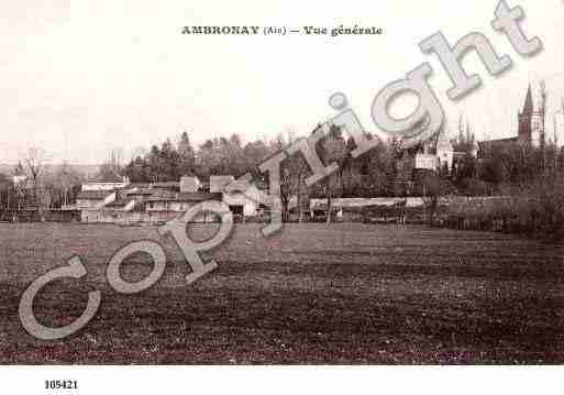 Ville de AMBRONAY, carte postale ancienne